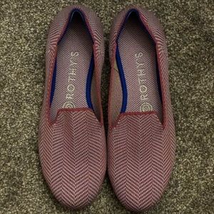 Rothy’s Metallic Amethyst Herringbone Loafers
